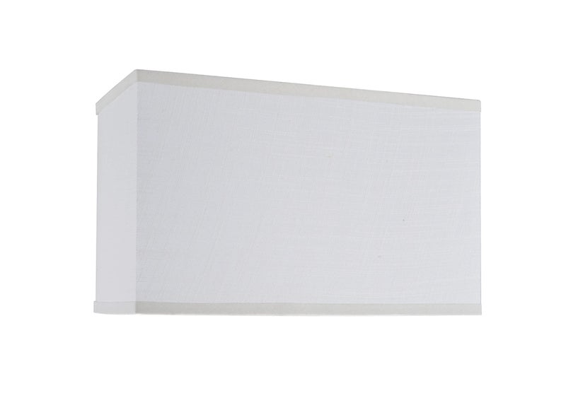 Aspen Creative 32035 Transitional Rectangle Hardback Shape Spider Construction Lamp Shade in Off White Linen, 16" wide, Top:(8" + 16") Bottom:(8 + 16") x Height: 10" - Image 3